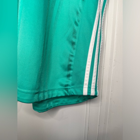 Adidas Originals - 3 Stripes Jacquard Hi-Res Green Soccer Jersey - Size 2XL 3XL - Picture 4 of 10